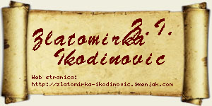 Zlatomirka Ikodinović vizit kartica
